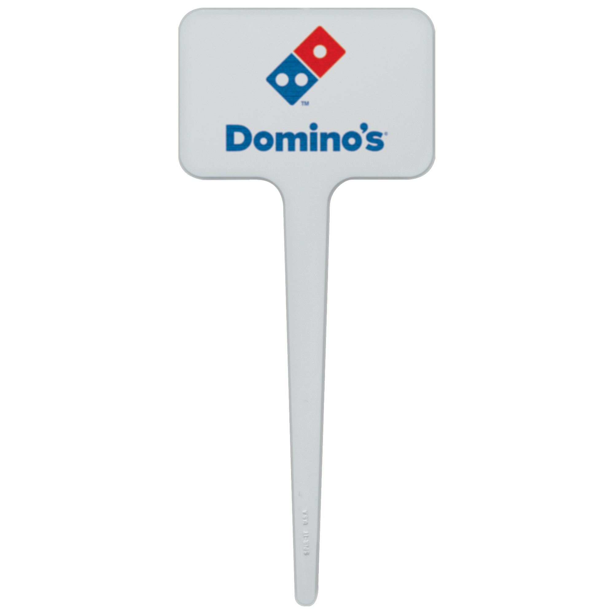 Plastic Food Pick 3.500" Rectangle (Color) Digital Print 3