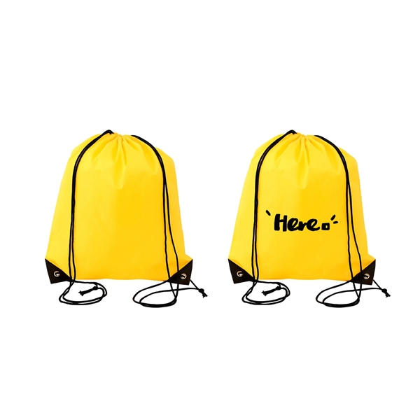 210D Polyester Drawstring Sports Backpack 1
