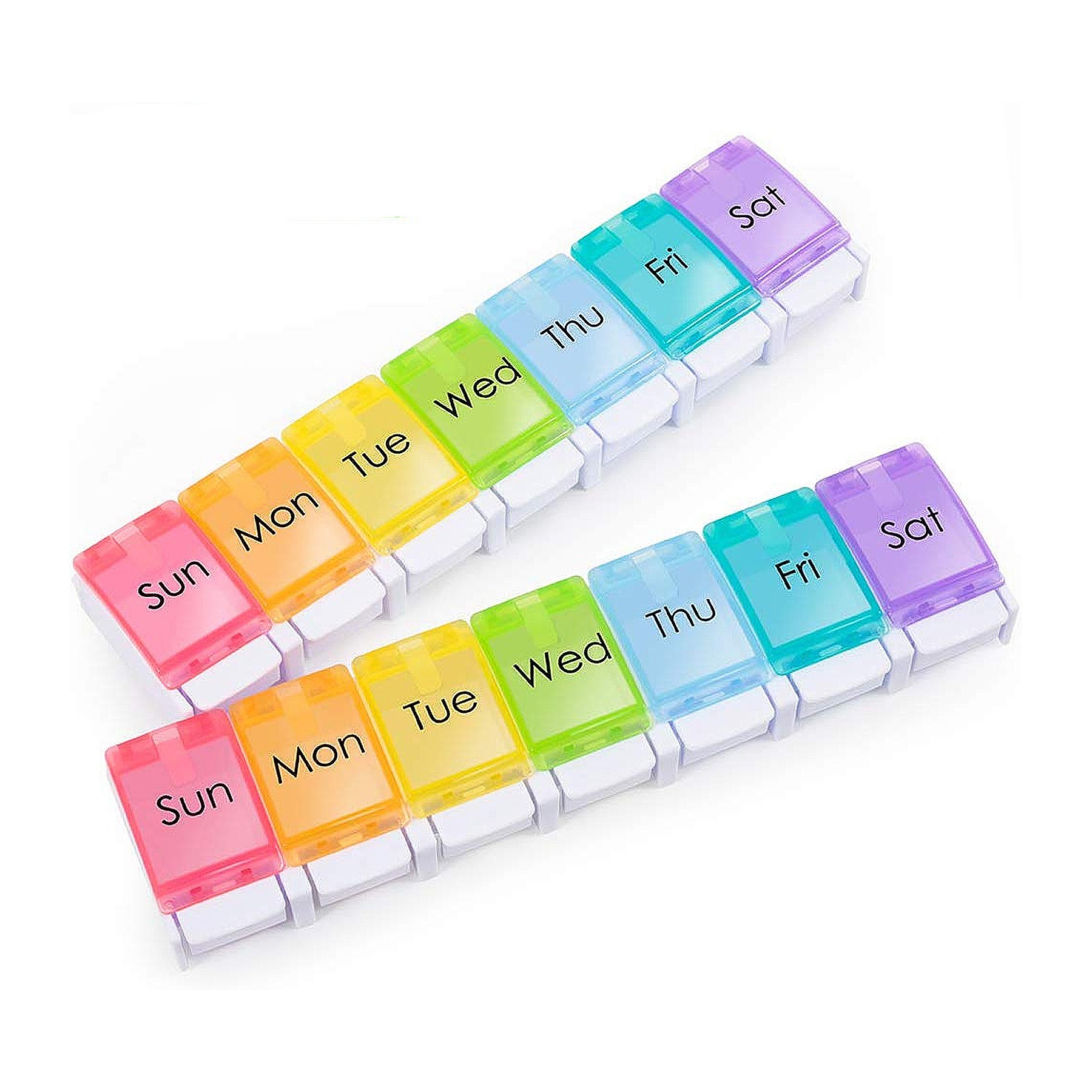 7 Day Clear Pill Box Organizer 2