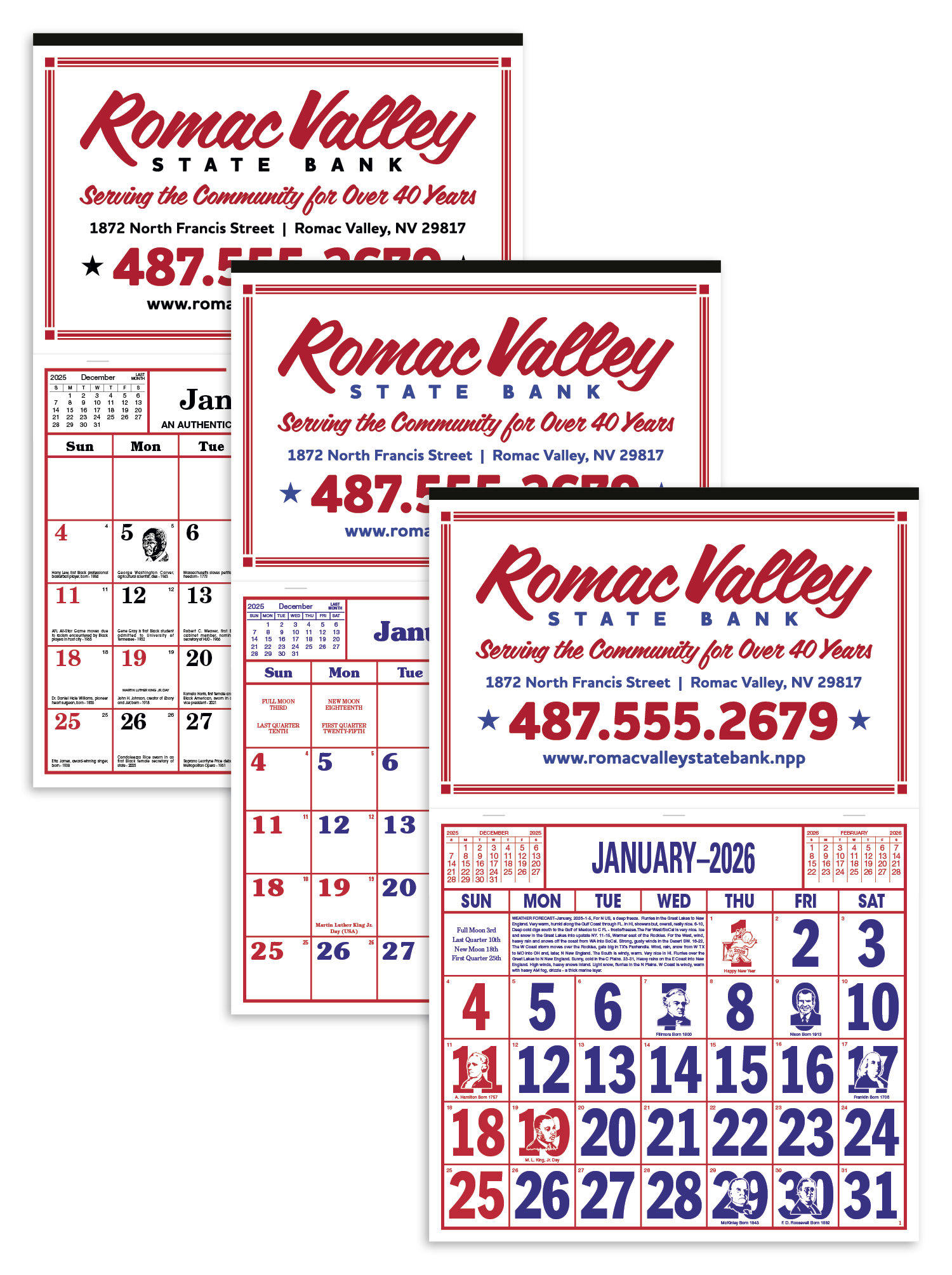 Skinner & Kennedy® Apron Style Calendar 1