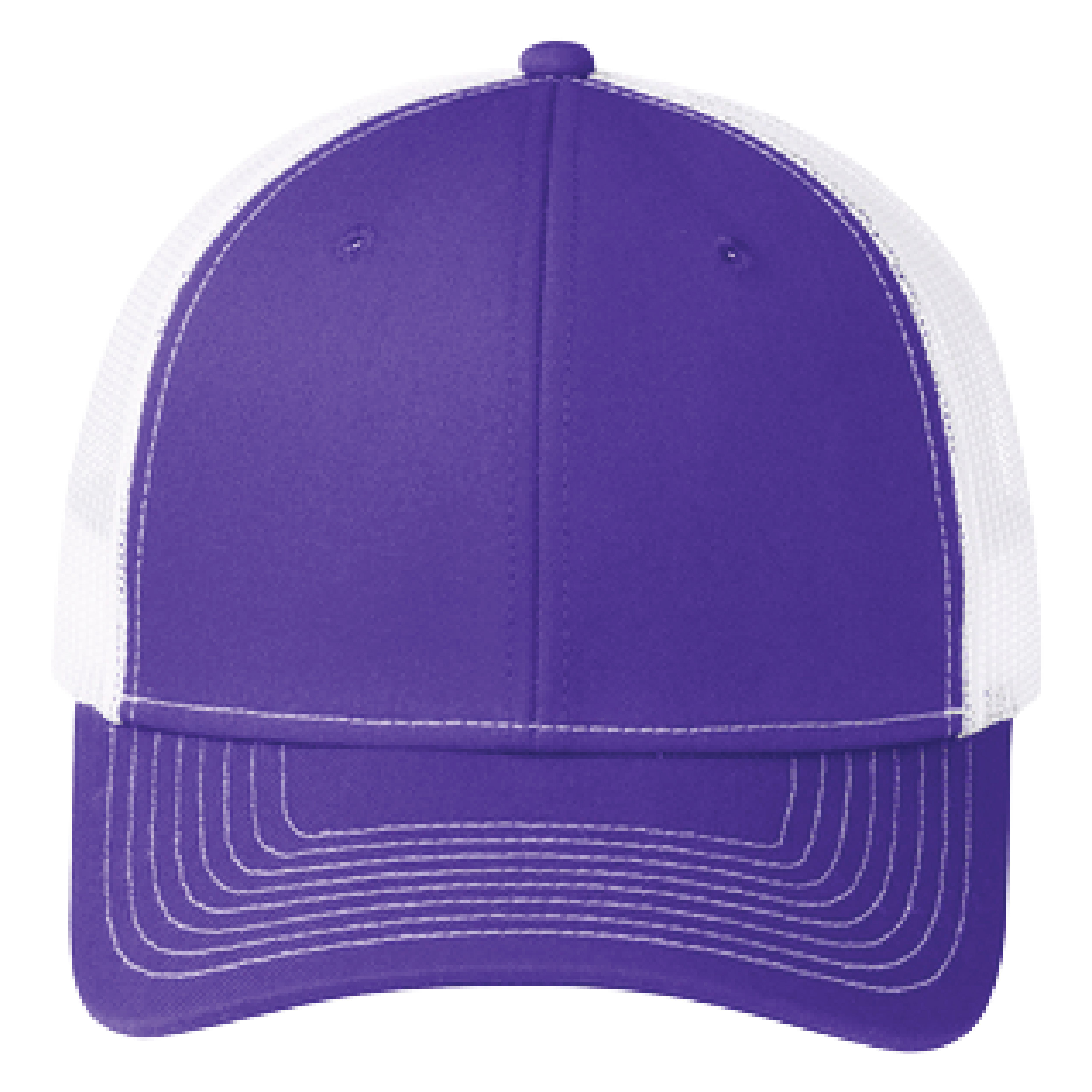 Port Authority C402 6-Panel Snapback Trucker Hat w/Leatherette Adhesive Patches or Embroidery 122