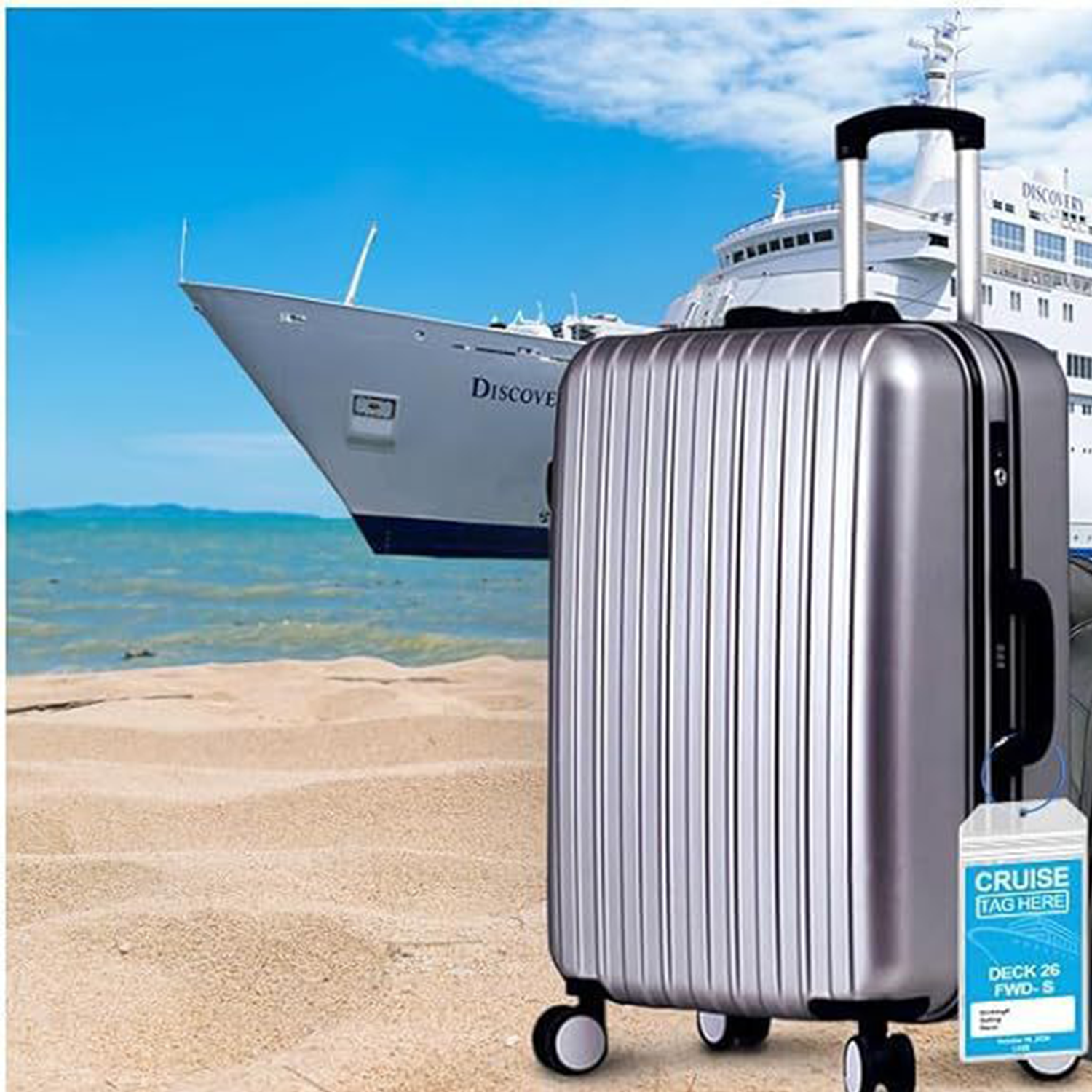 Carnival Cruise Luggage W/ Boarding Tags 5