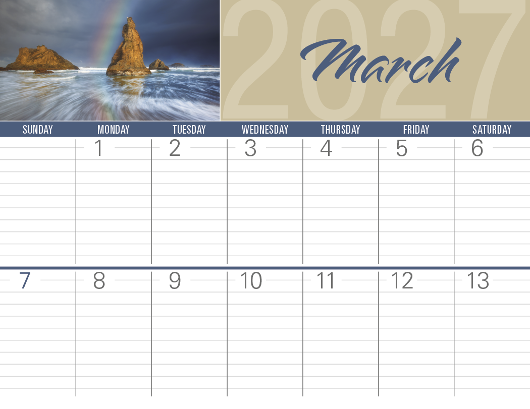 Triumph® Calendars Scenes of America Big Block Memo Calendar 31