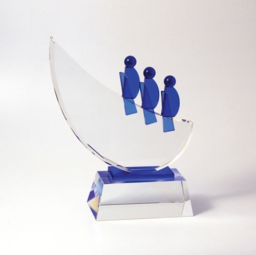 BLUE CRYSTAL TEAMWORK AWARD 1