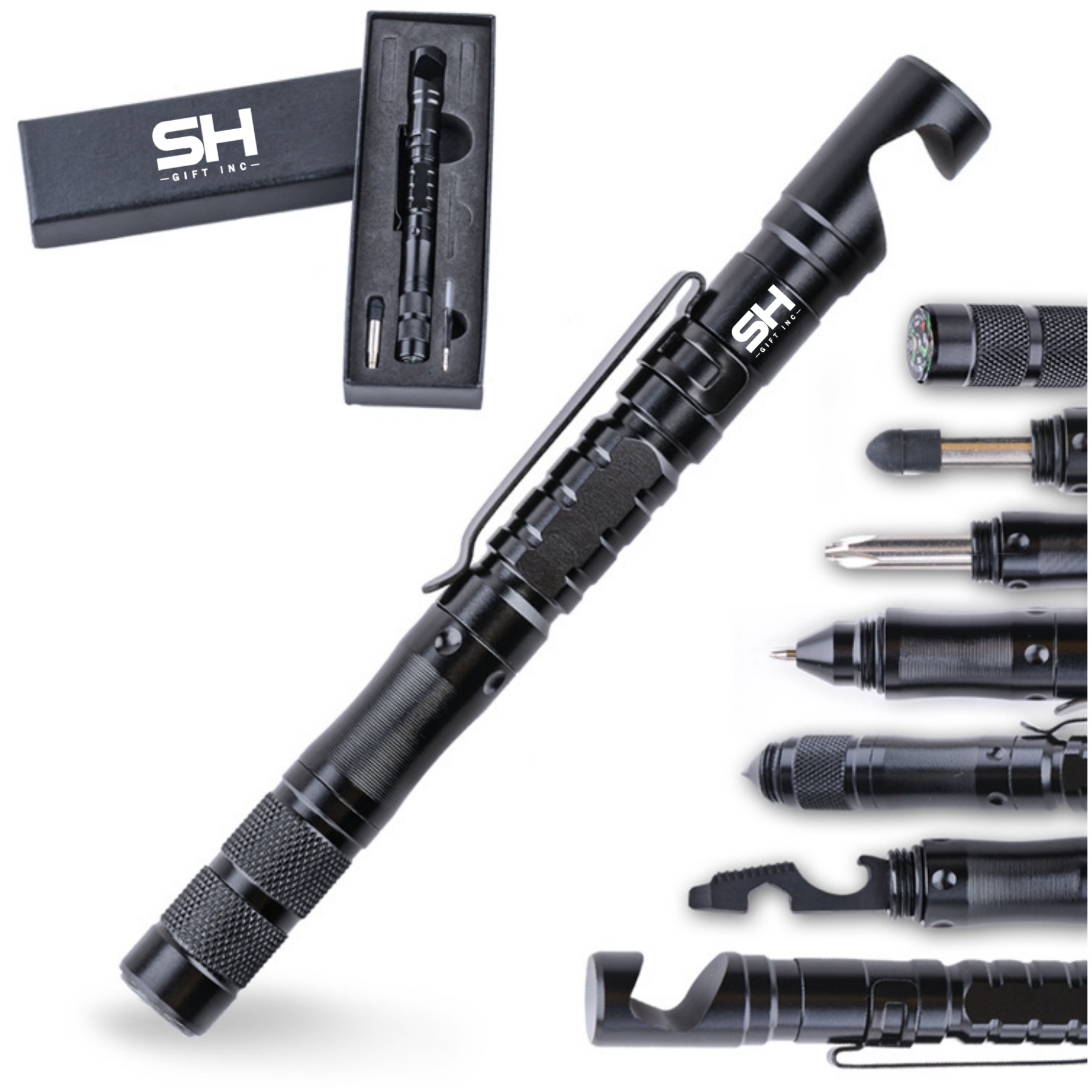 Tactical Pen 8 in 1 Multitool with Phone Holder 2
