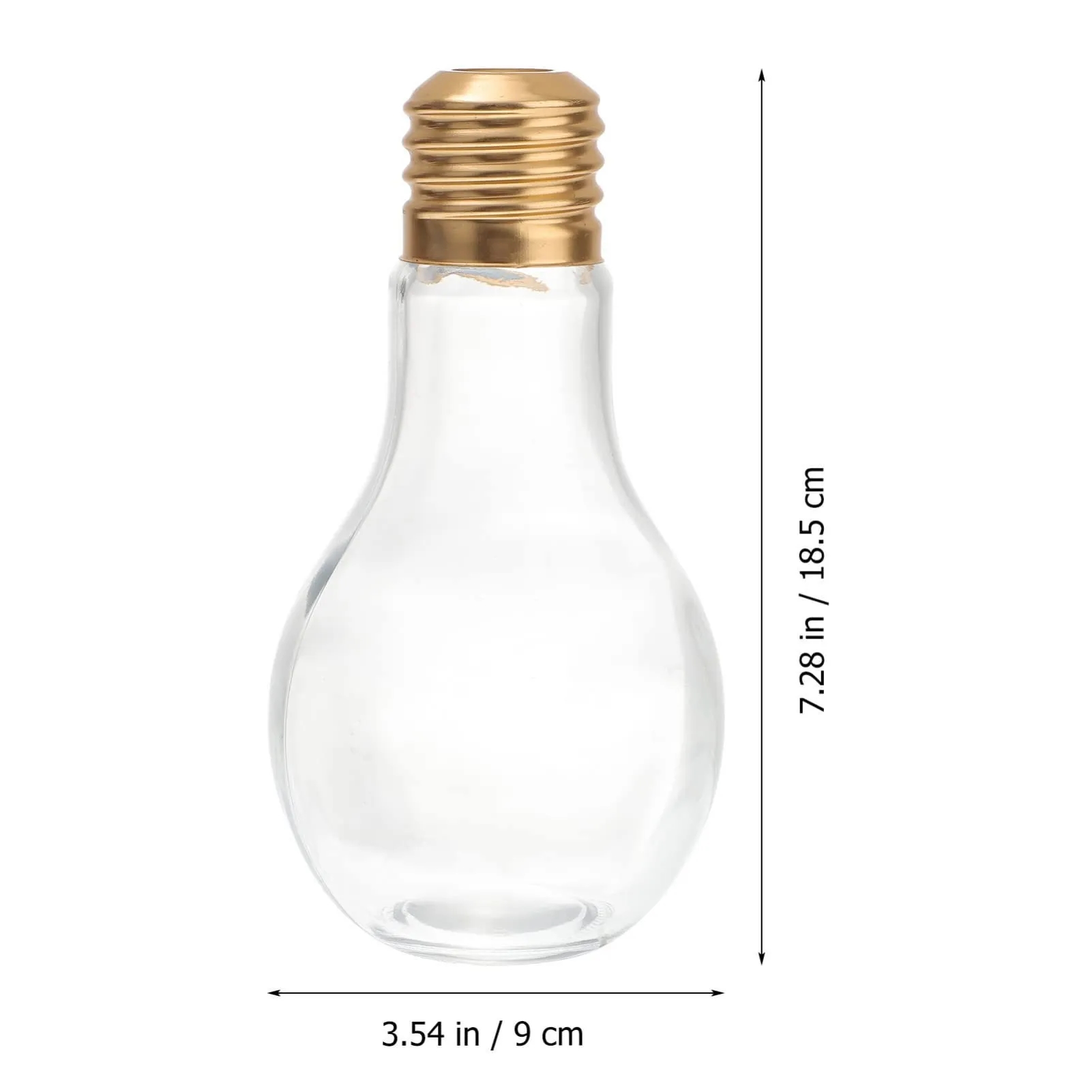 Light Bulb Shaped Glass Bottle 2