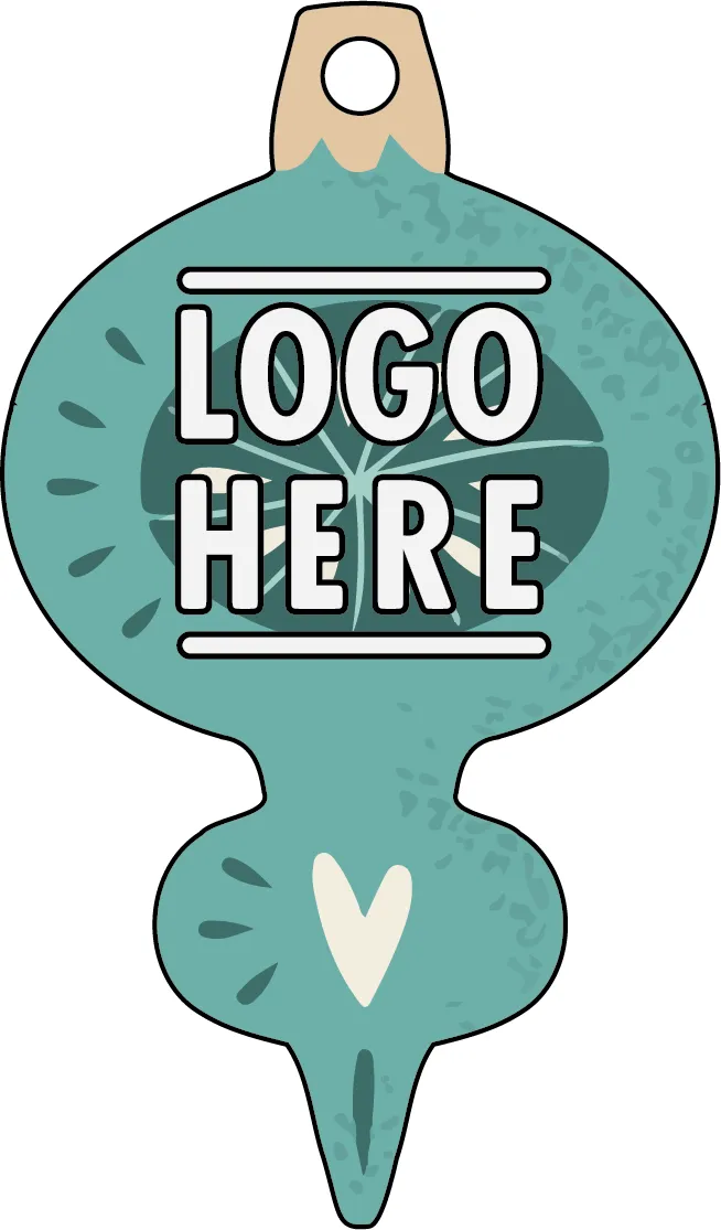 1/4" Recycled Wood Ornaments-Ornament Shape 5