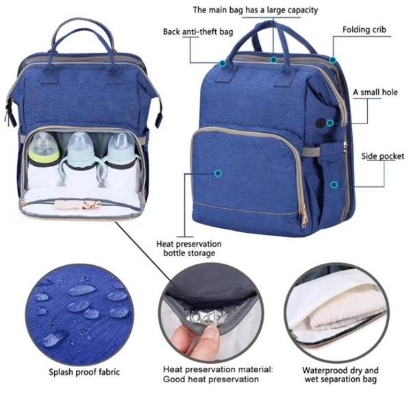Backpack Diaper Bag with Changing Station 5