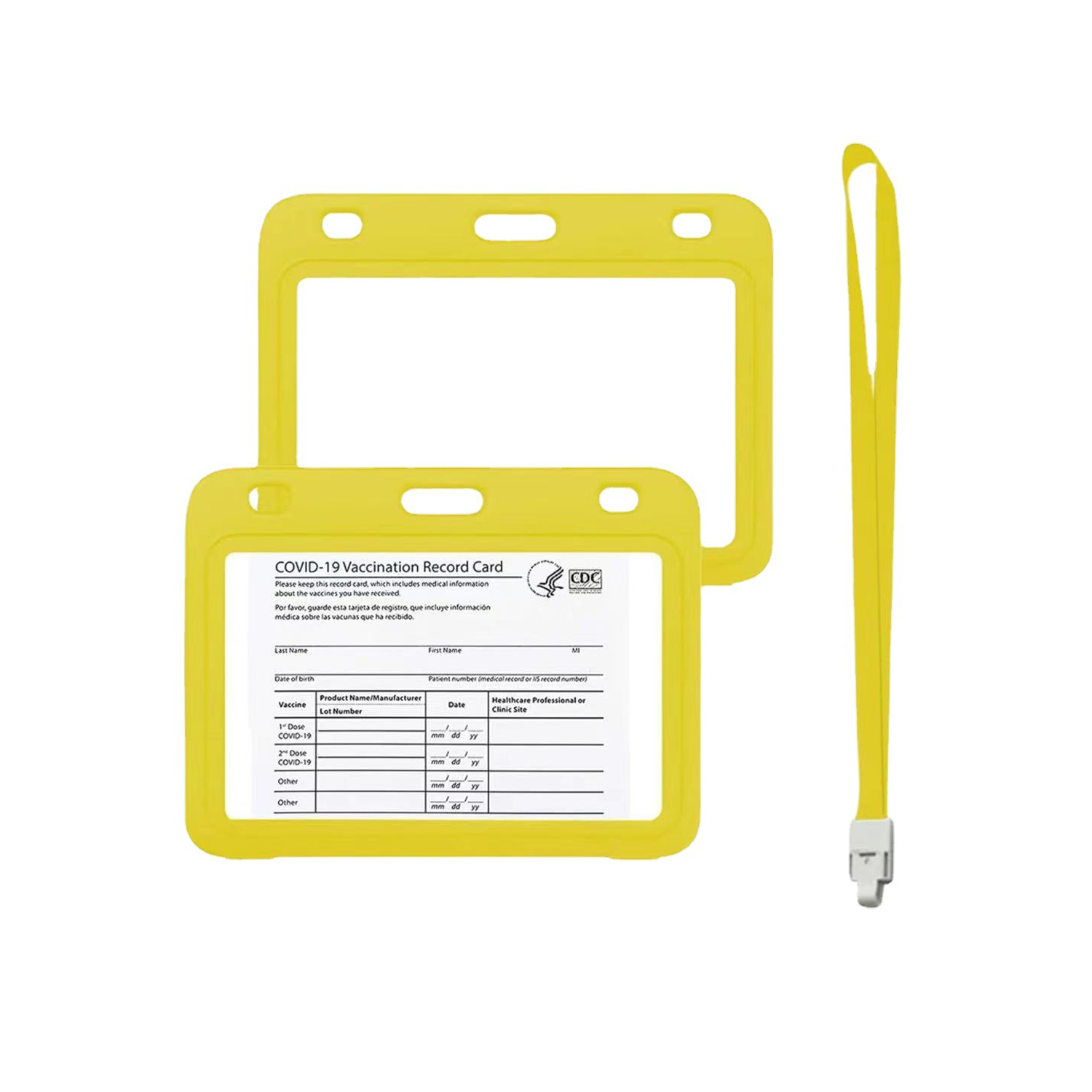 Vaccine Card Holder With Lanyard 3