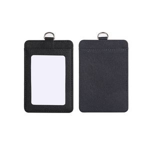 Portrait Dual Side PU Leather Card Holder 18
