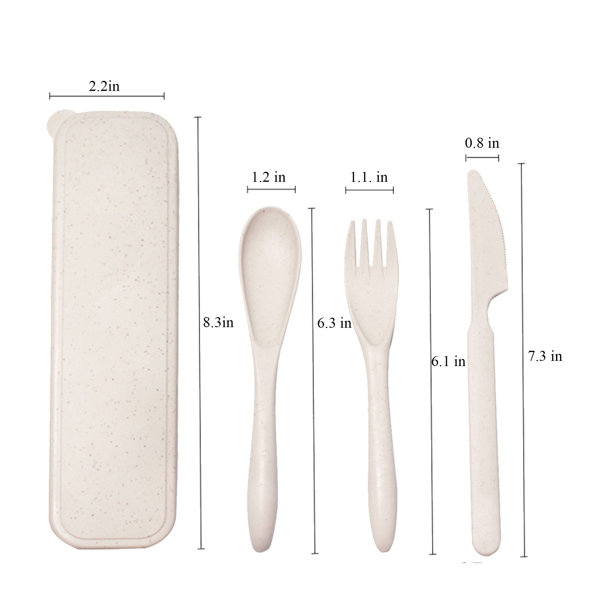 Eco-Friendly Knife Fork Spoon Set 4