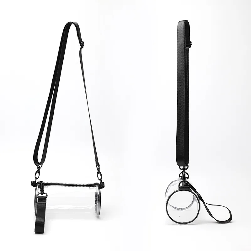 Single Shoulder Transparent PVC Jelly Cylindrical Bag 2