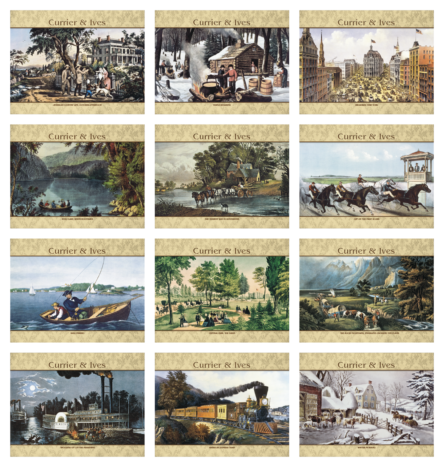 Good Value™ Currier & Ives - Spiral Calendar 44