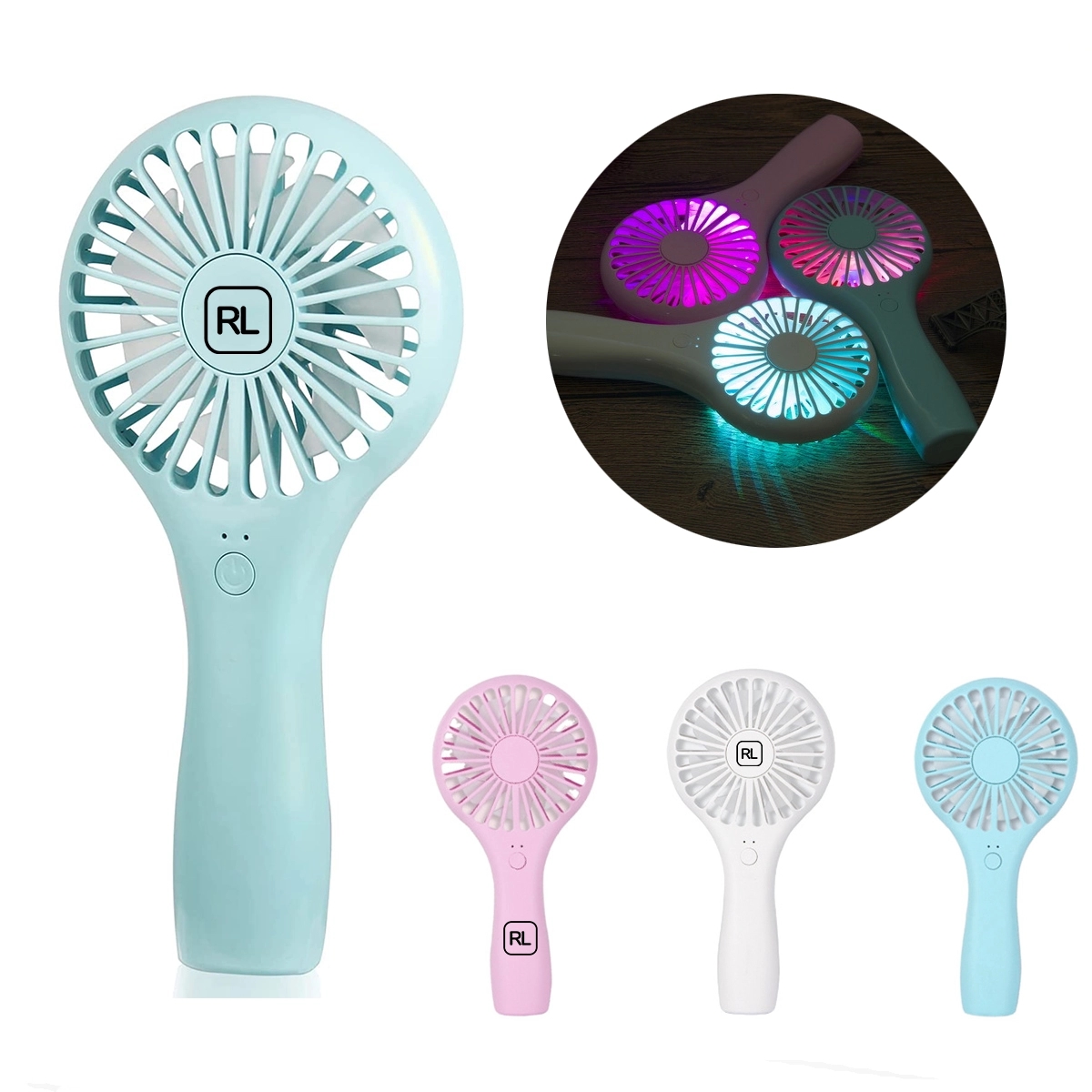 1200Mah Mini Portable Usb Rechargeable Handheld Fan 1