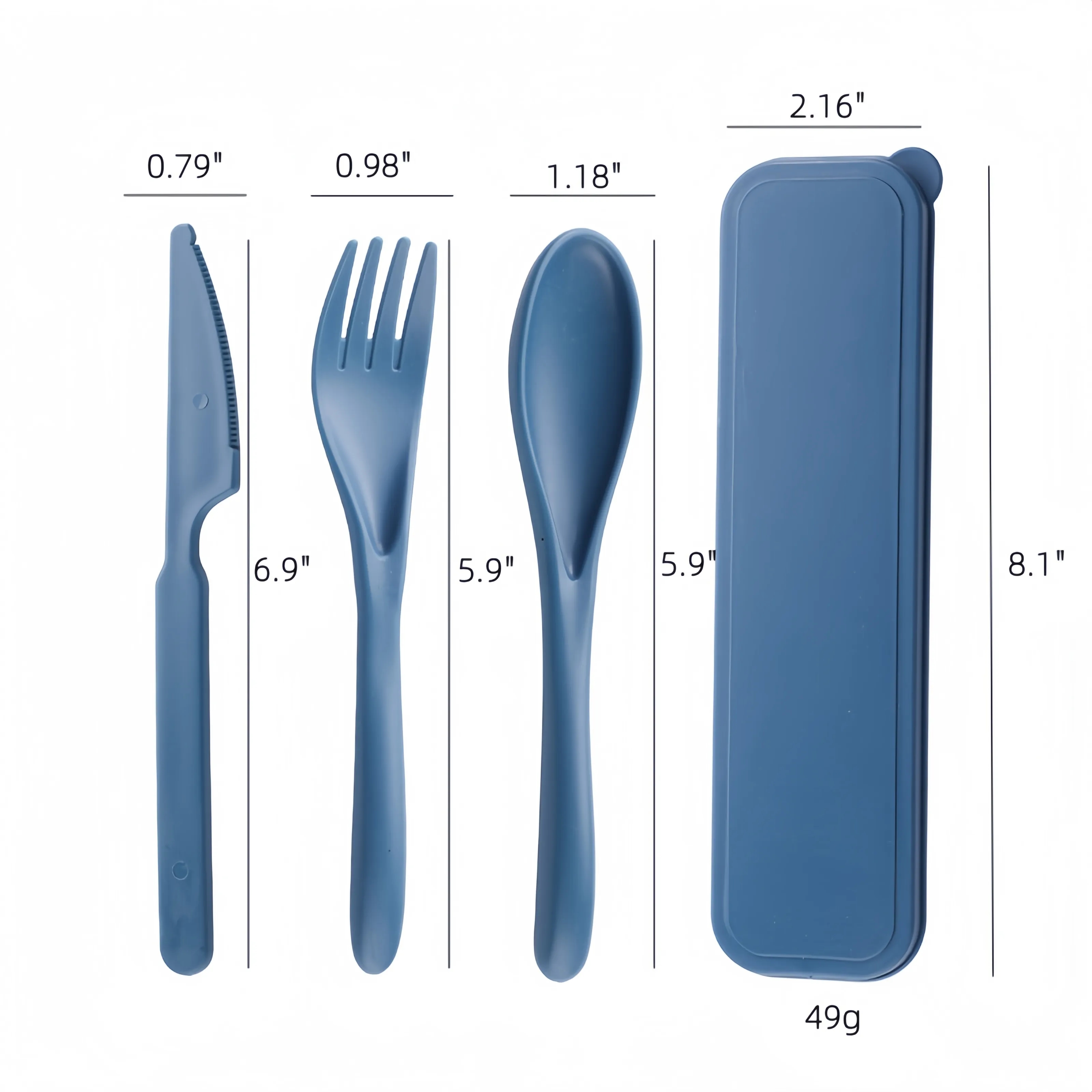 Outdoor camping reusable tableware set 6