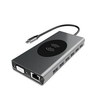 Wireless Charging USB C HUB Adapter 4