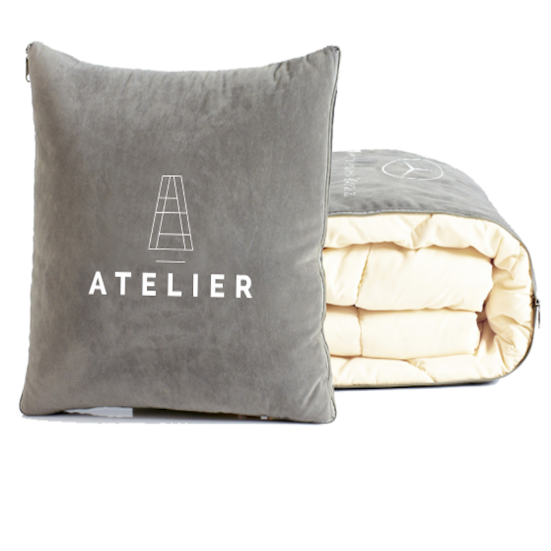 Super Soft Travel Blanket Throw Pillow 2