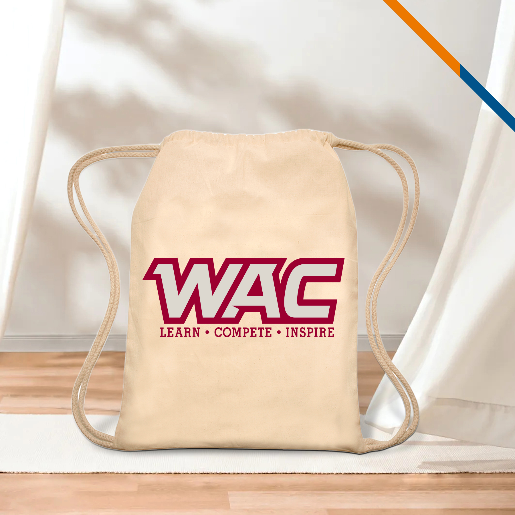 Roslo Cotton Drawstring Backpacks 4