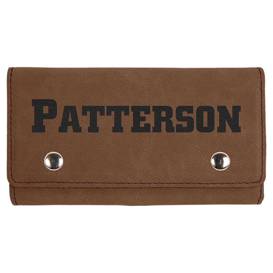 Dark Brown Leatherette Card & Dice Set 2