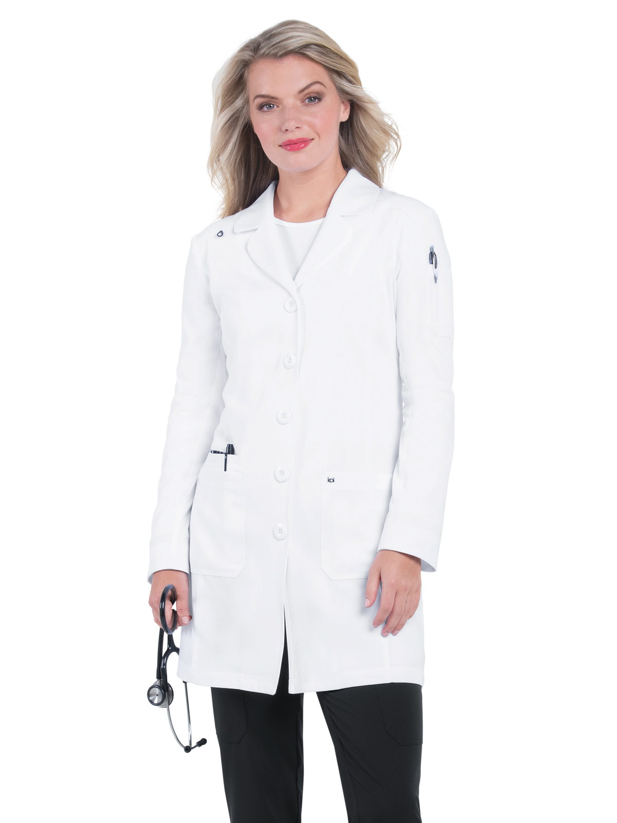koi - Next Gen - Women's Four-Pocket 35" Her Everyday Stretch Lab Coat