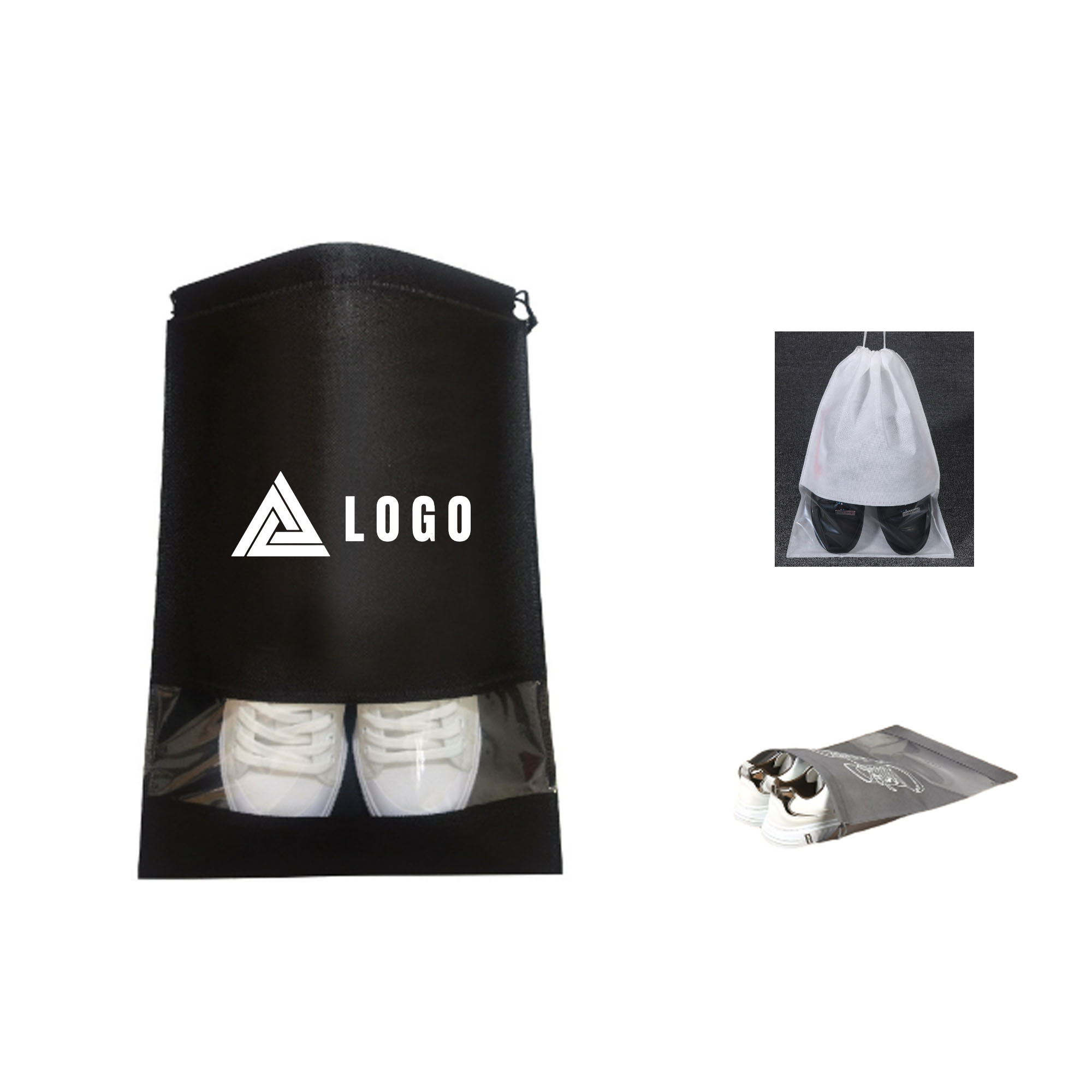 Dust-Resistant Non-Woven Drawstring Bag for Trave 2