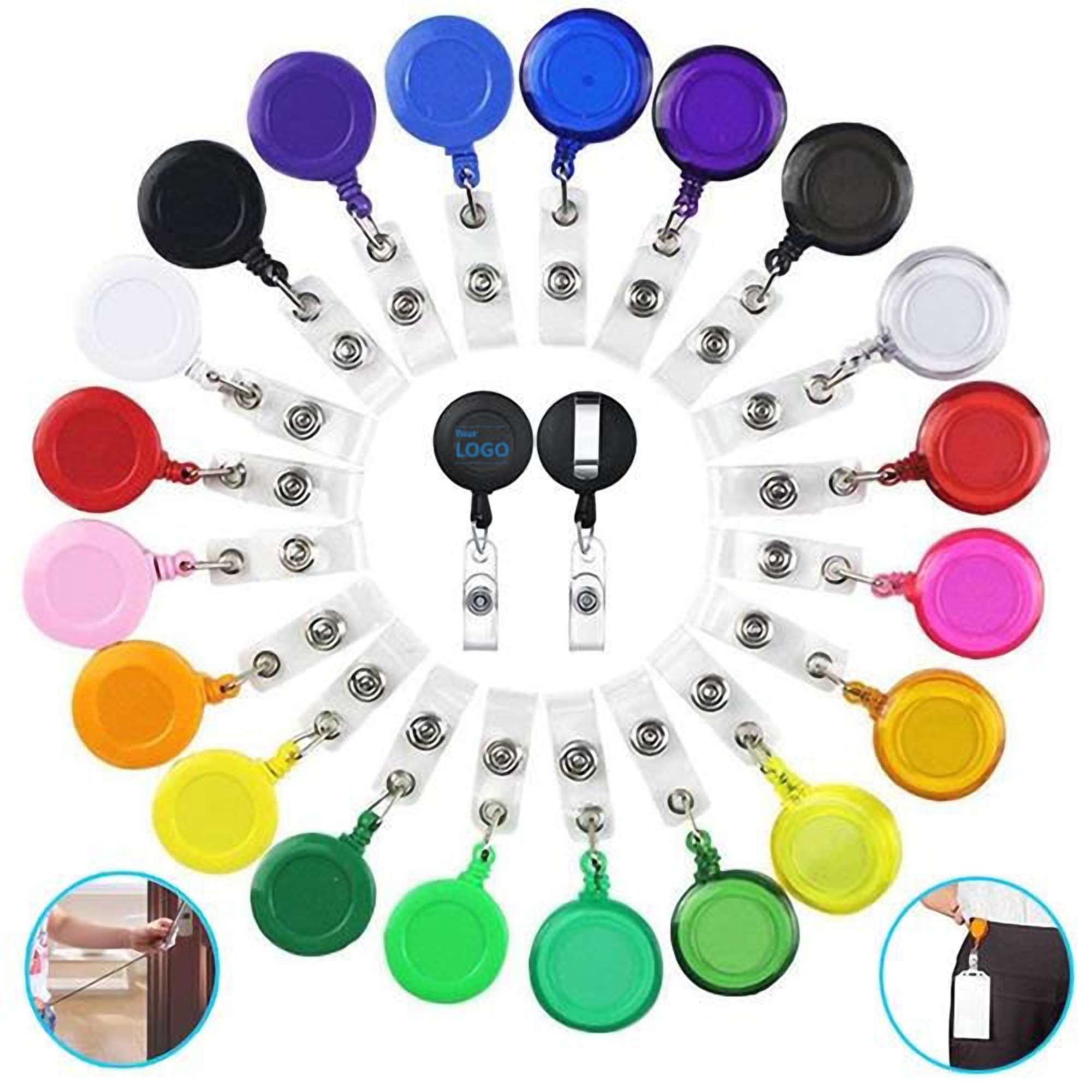 Retractable ID Badge Holder with Polypropylene Strap 3