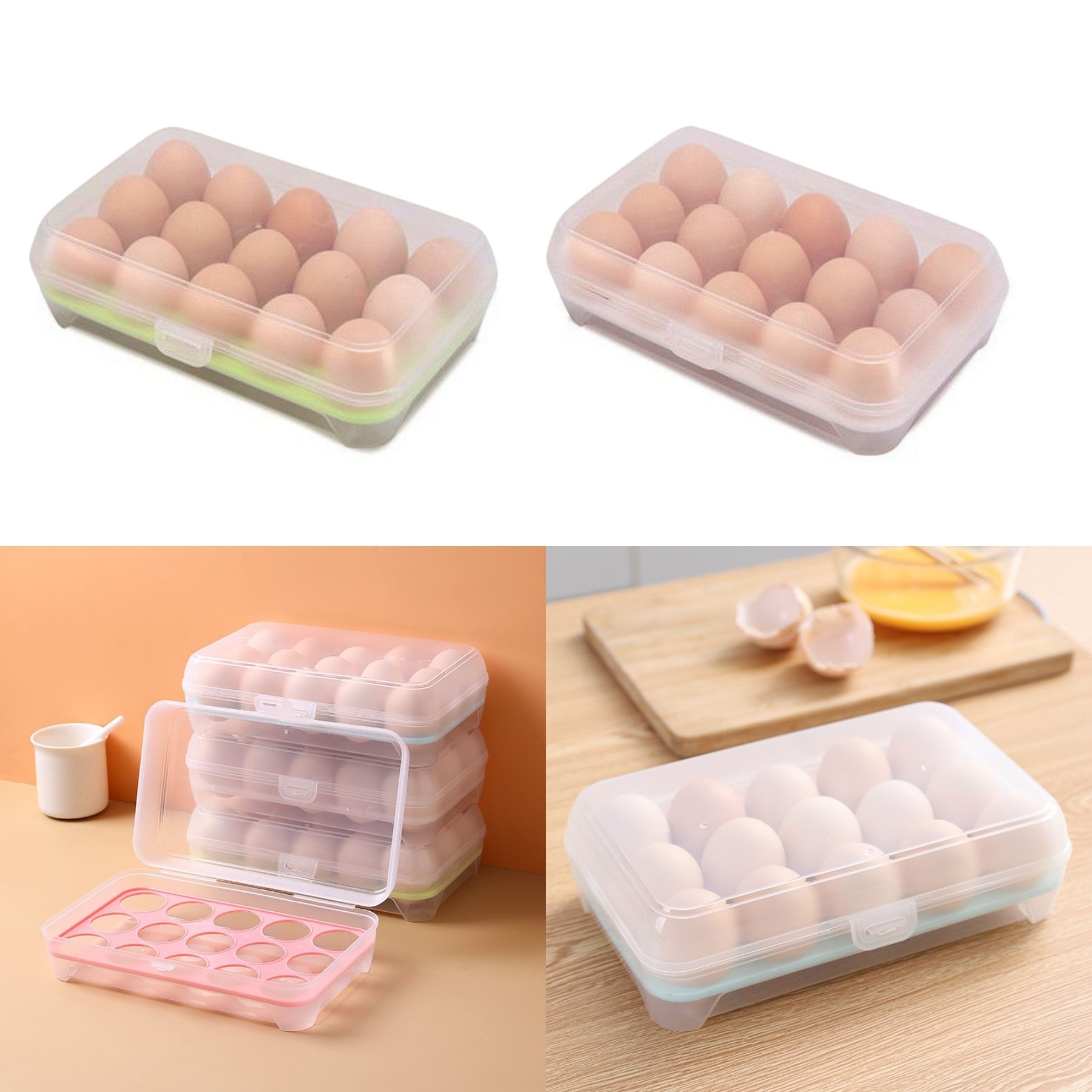 15 Egg Anti-Collision Grid Storage Box 2
