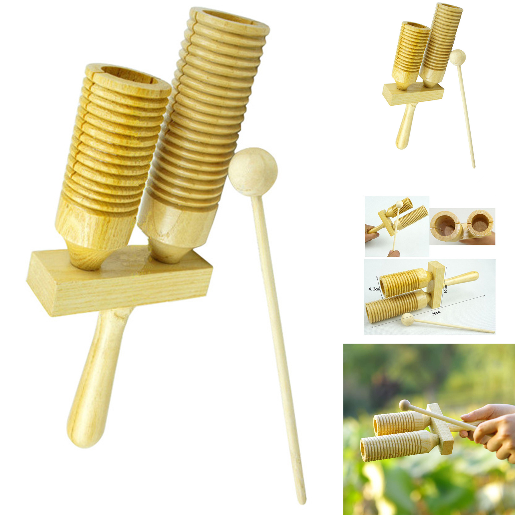 Wooden Treble Bass Sound Musical Instrument 2