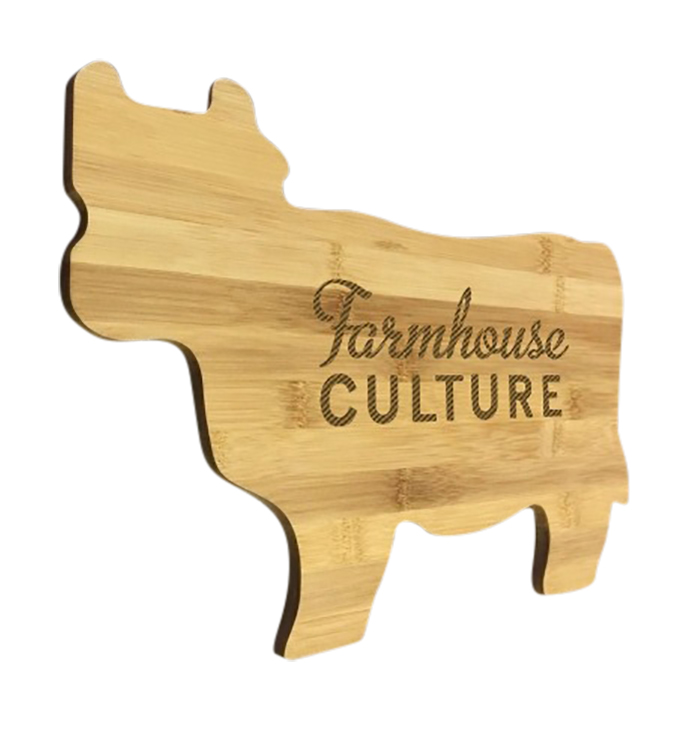 Bamboo Bay Cutting Board - Cow Shape 1