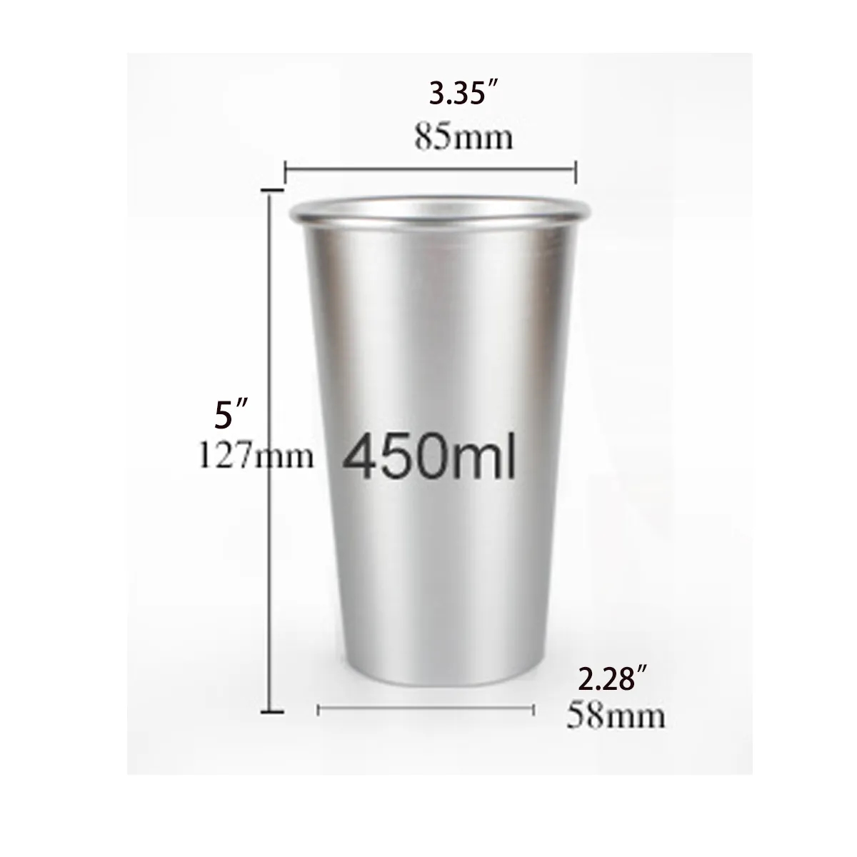 15 oz Reusable Metallic Color Changing Cups Aluminum Mug 5