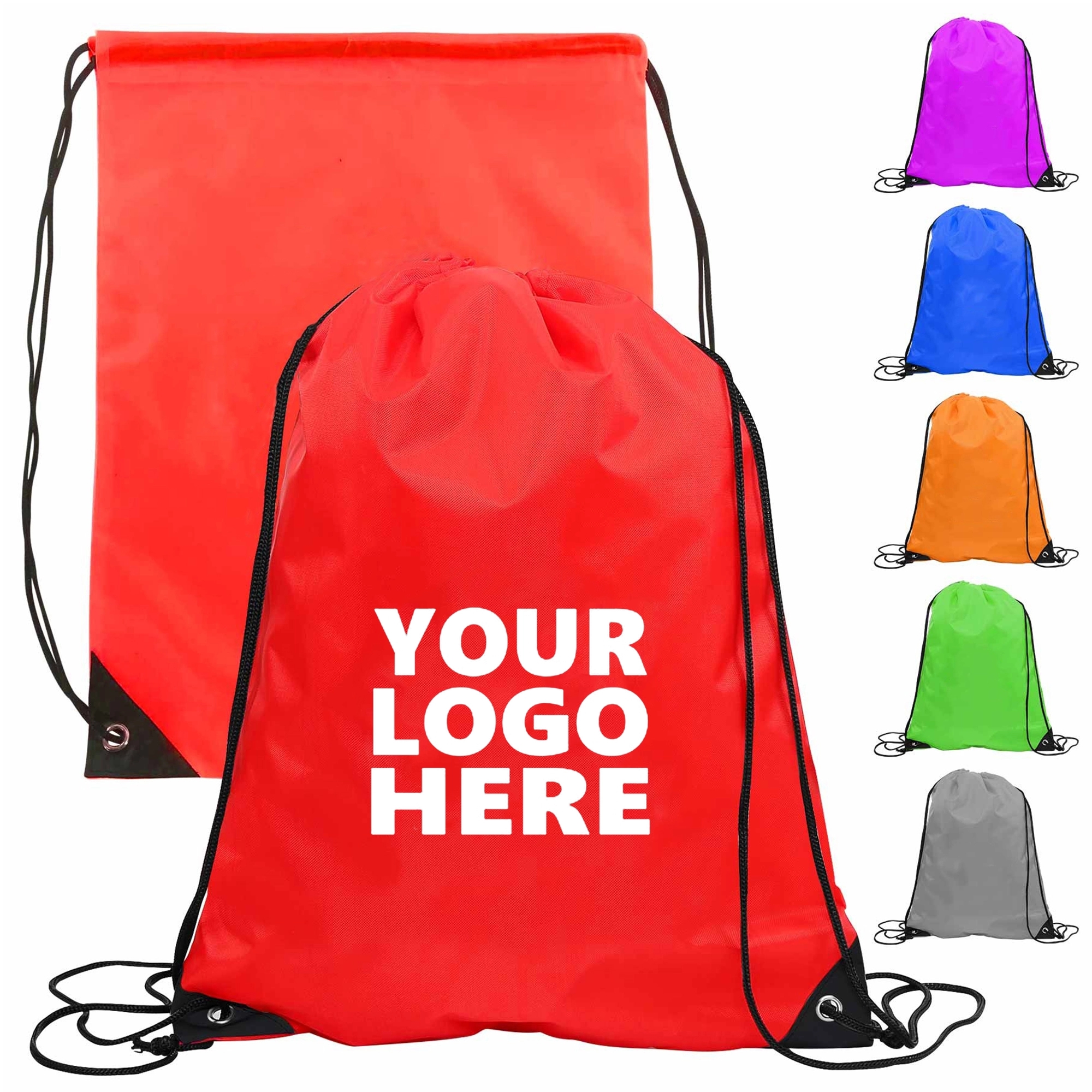 Classic Polyester Drawstring Sports Backpack 1