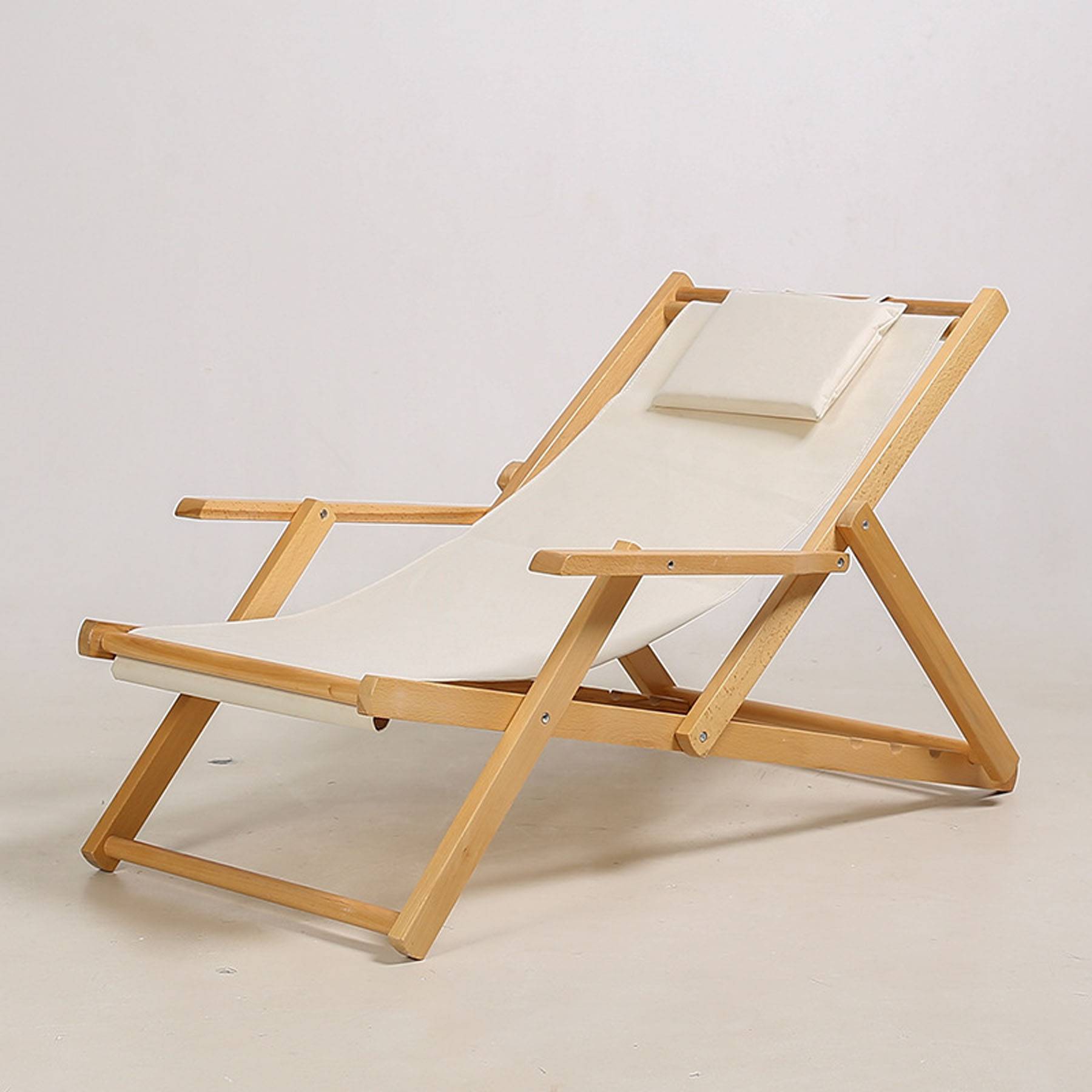 Home solid wood beach chair 5