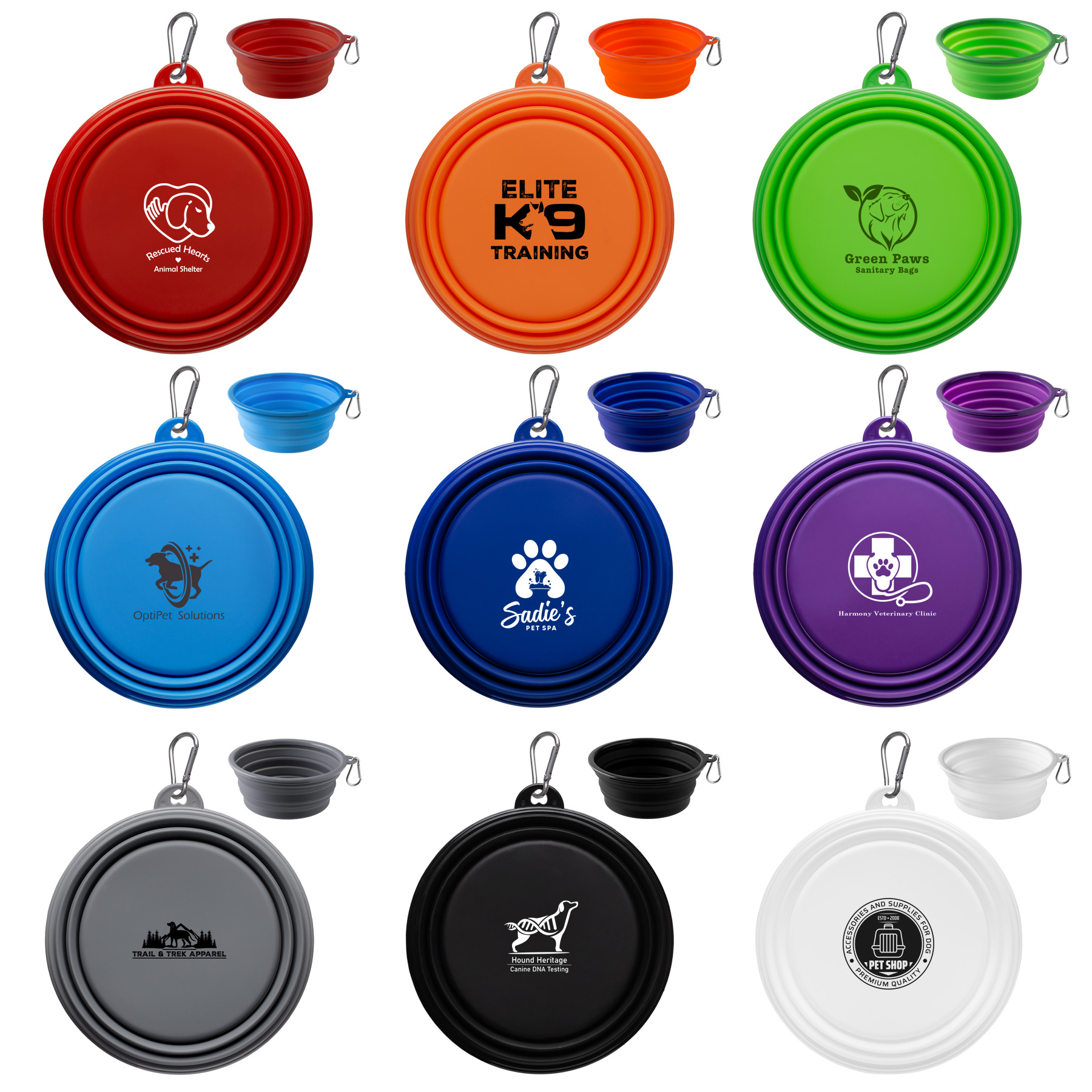 Large Collapsible Silicone Pet Bowl