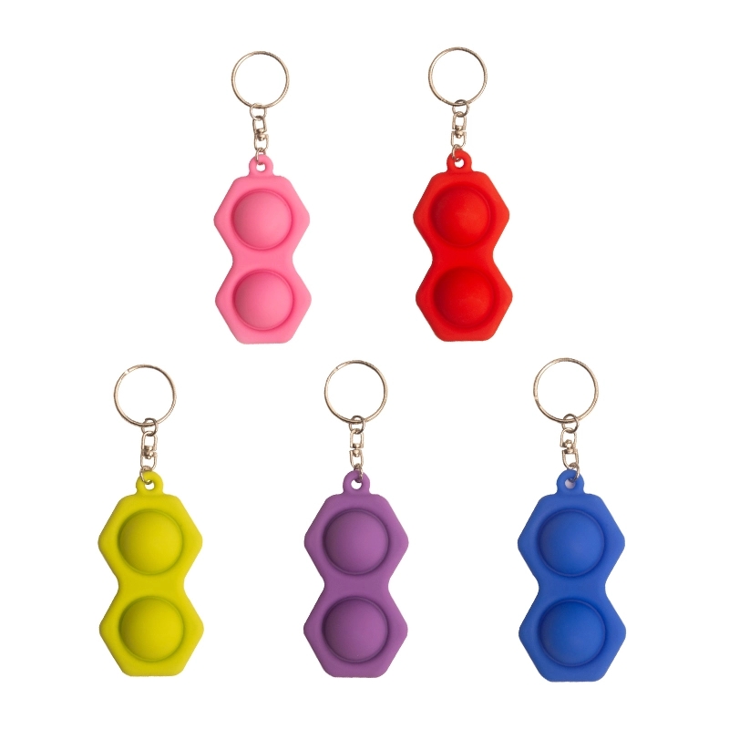 Silicone Pop Bubble Fidget Keychain 5