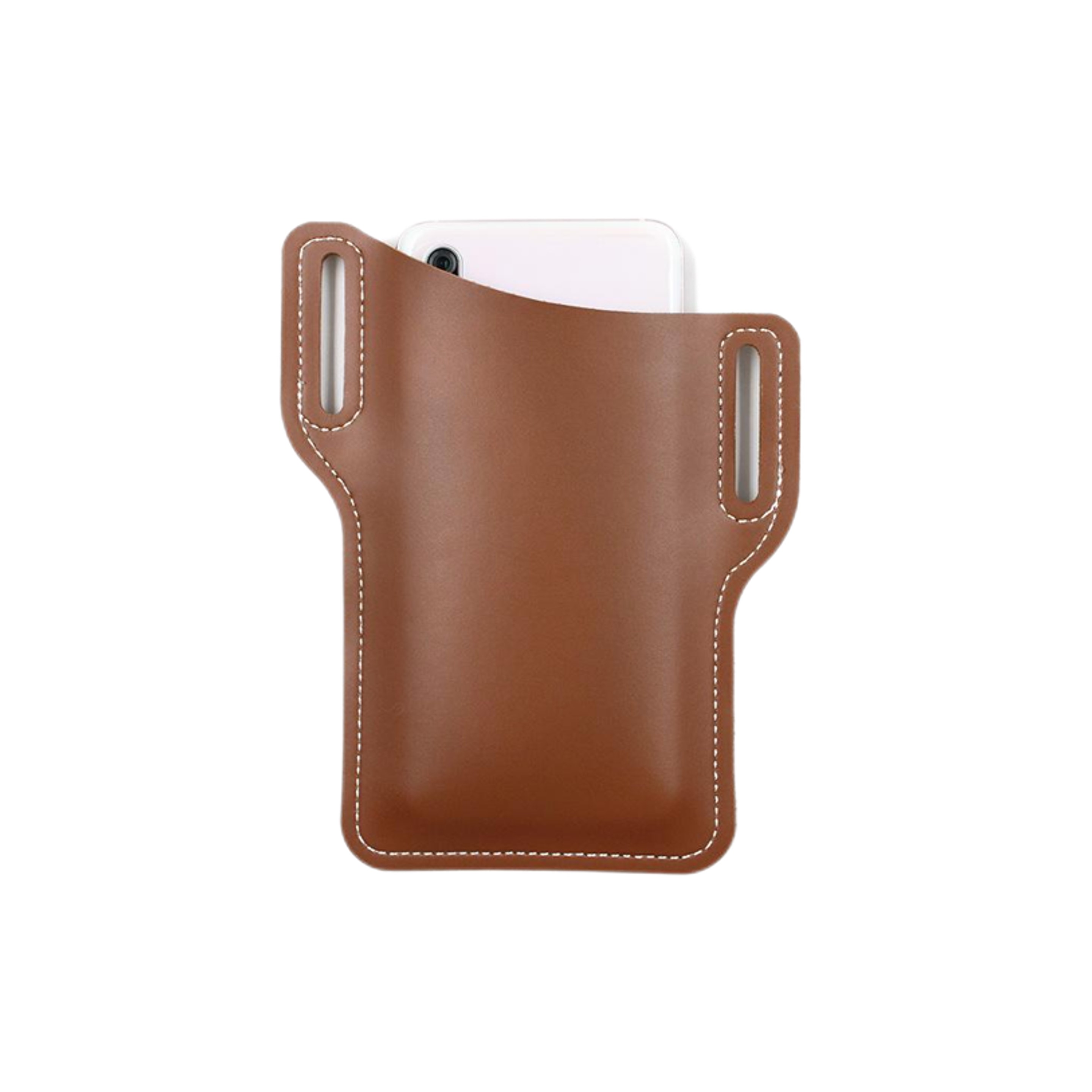 Vegan Leather Cellphone Holster Belt Phone Pouch 5