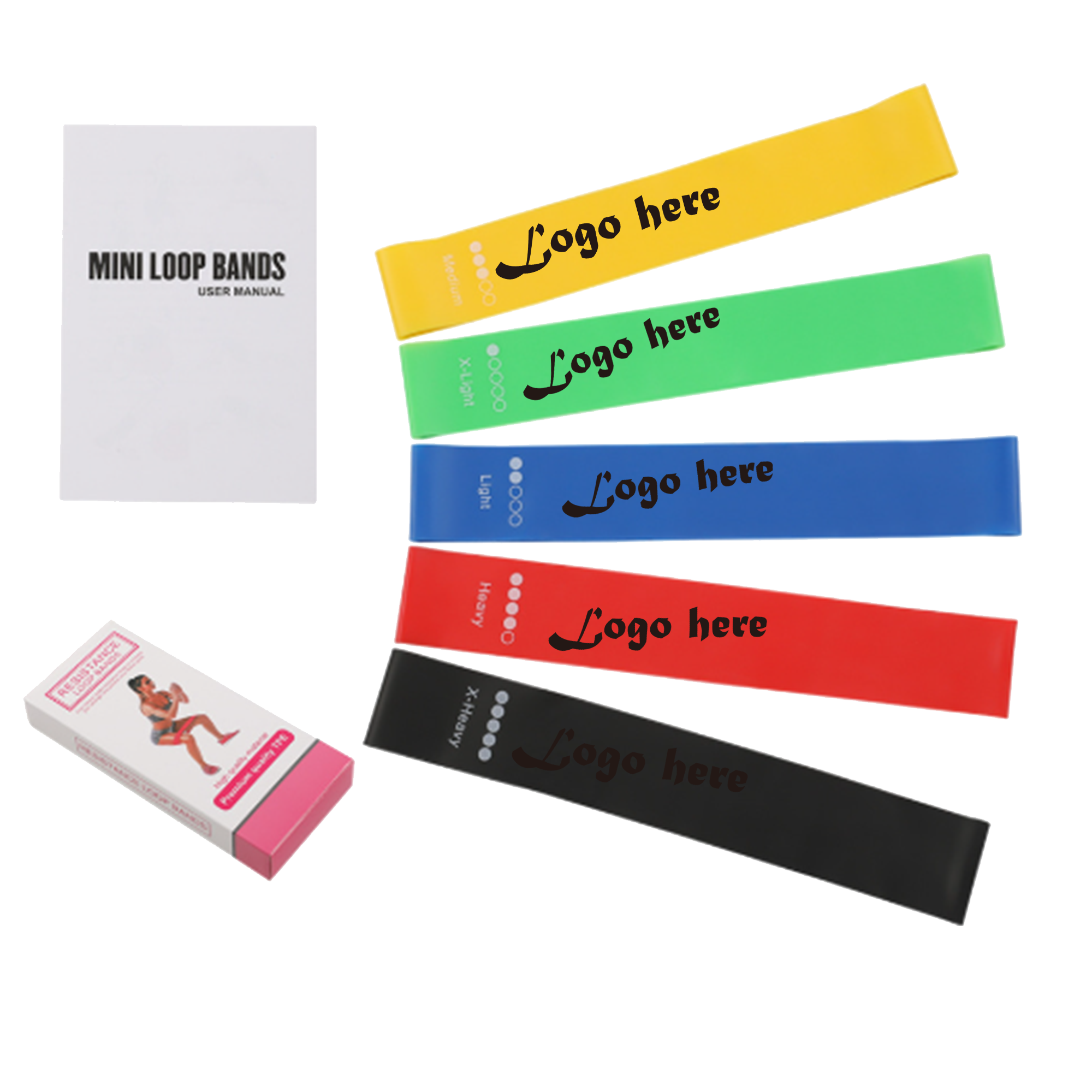 Latex Elastic Yoga Exercise Resistance Band 6