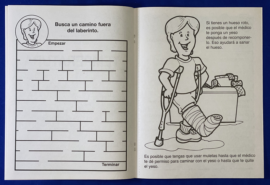 COLORING BOOK - Your Hospital Cares About You (Spanish) Coloring & Activity Book 2