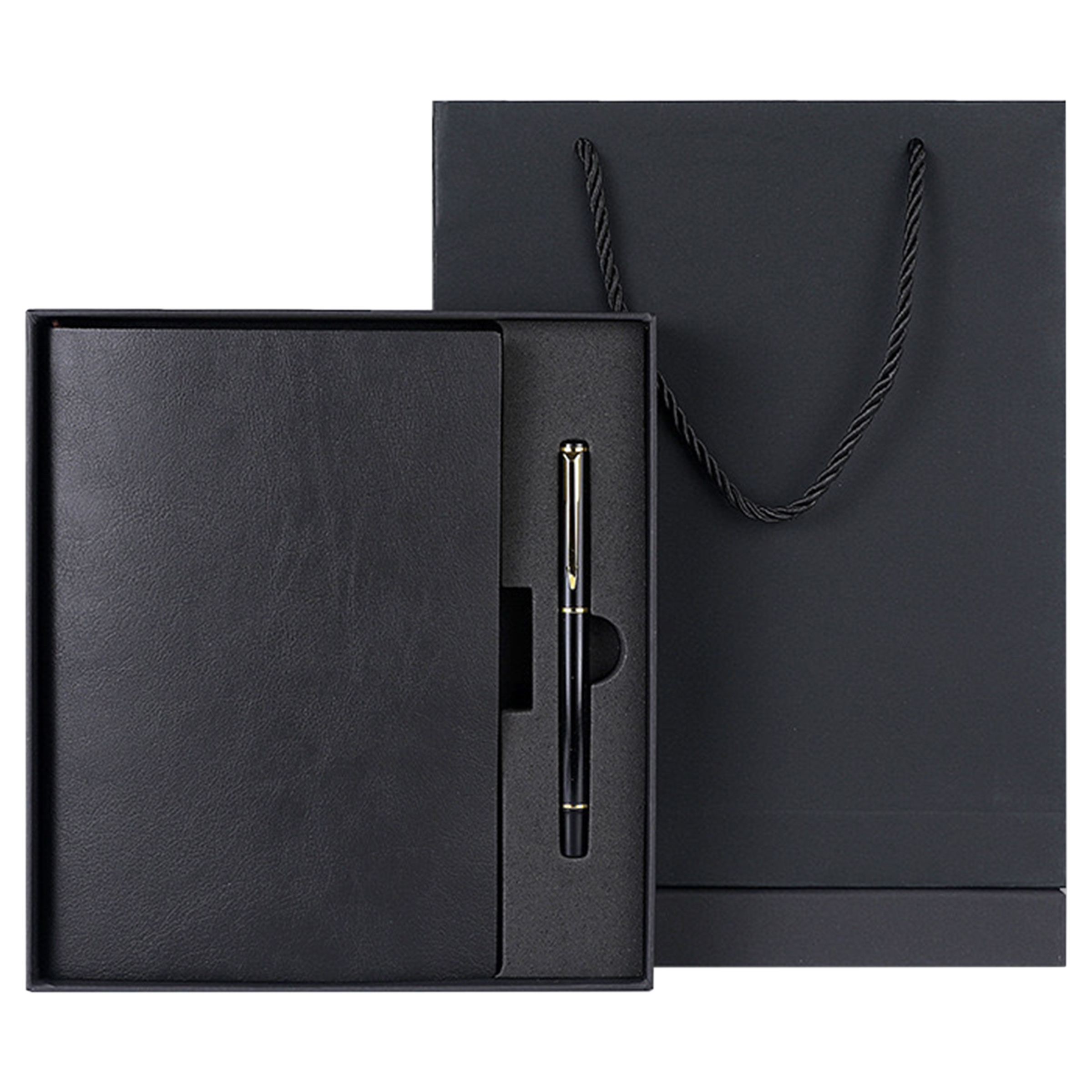 Faux Leather Notebook And Pen Gift Box Set 9