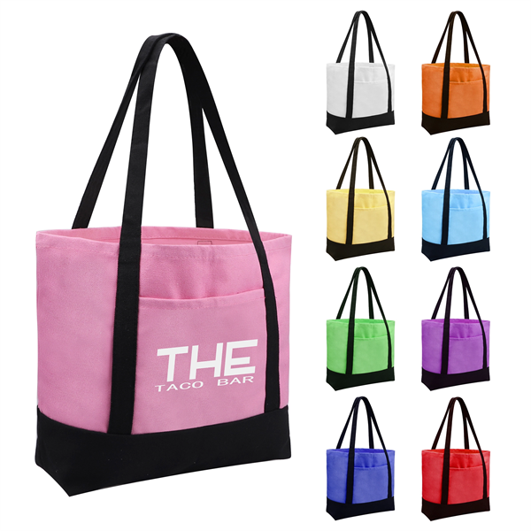 10oz. Two-Tone Canvas Boat Tote