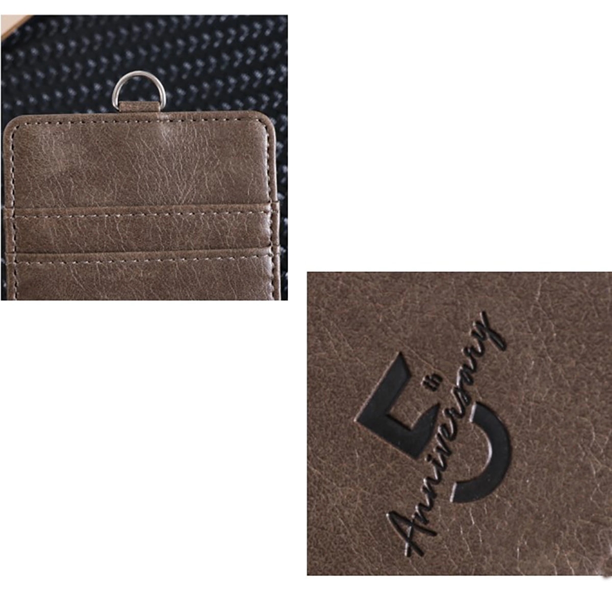 Premium Card Holder Pu Leather Badge 2