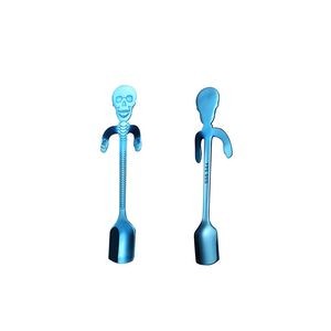 Skeleton Skull Shaped Steel Spoon 14