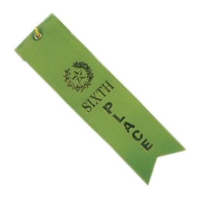 Sixth Place Ribbon 2" x 8" 2