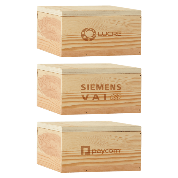 8" x 8" x 3.5" Large Square Wooden Box 6
