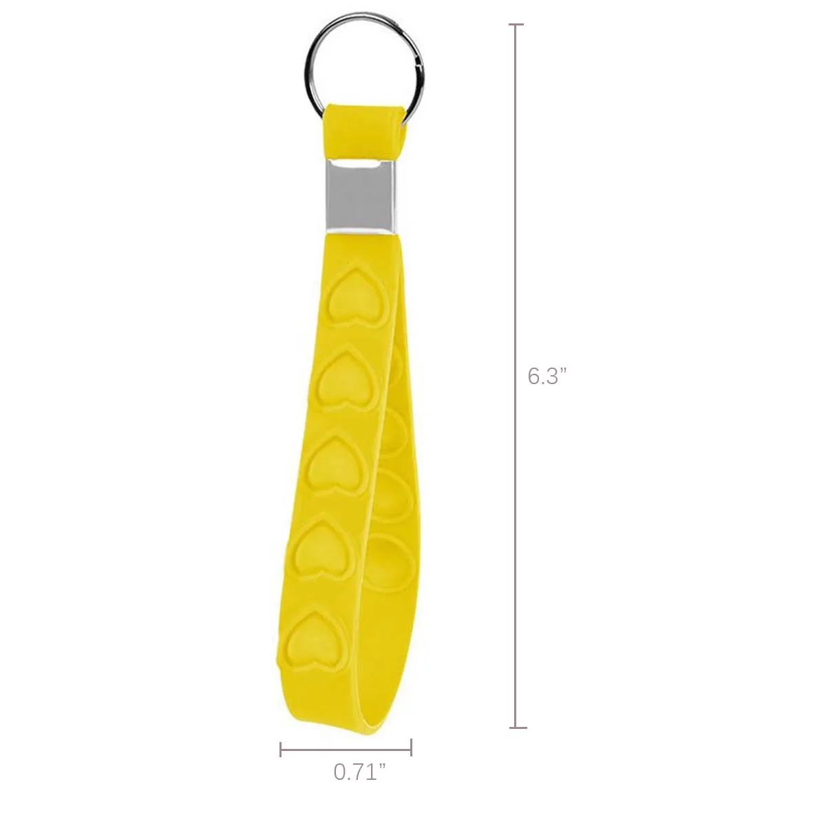 Custom Branded Silicone Keychain Wristband 2