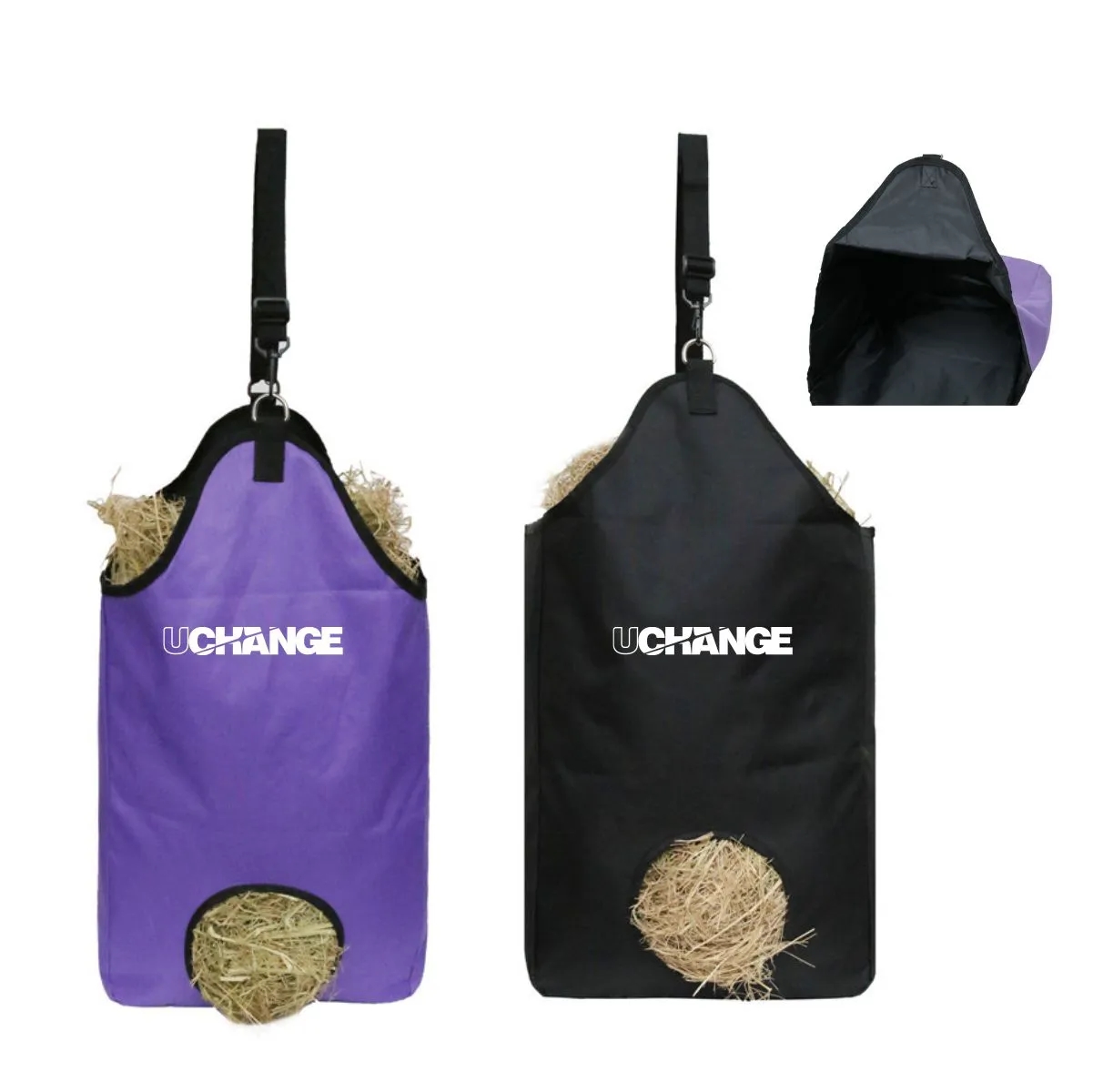 Durable Hanging Dry Grass Storage Weed Horse Hay Bag 7