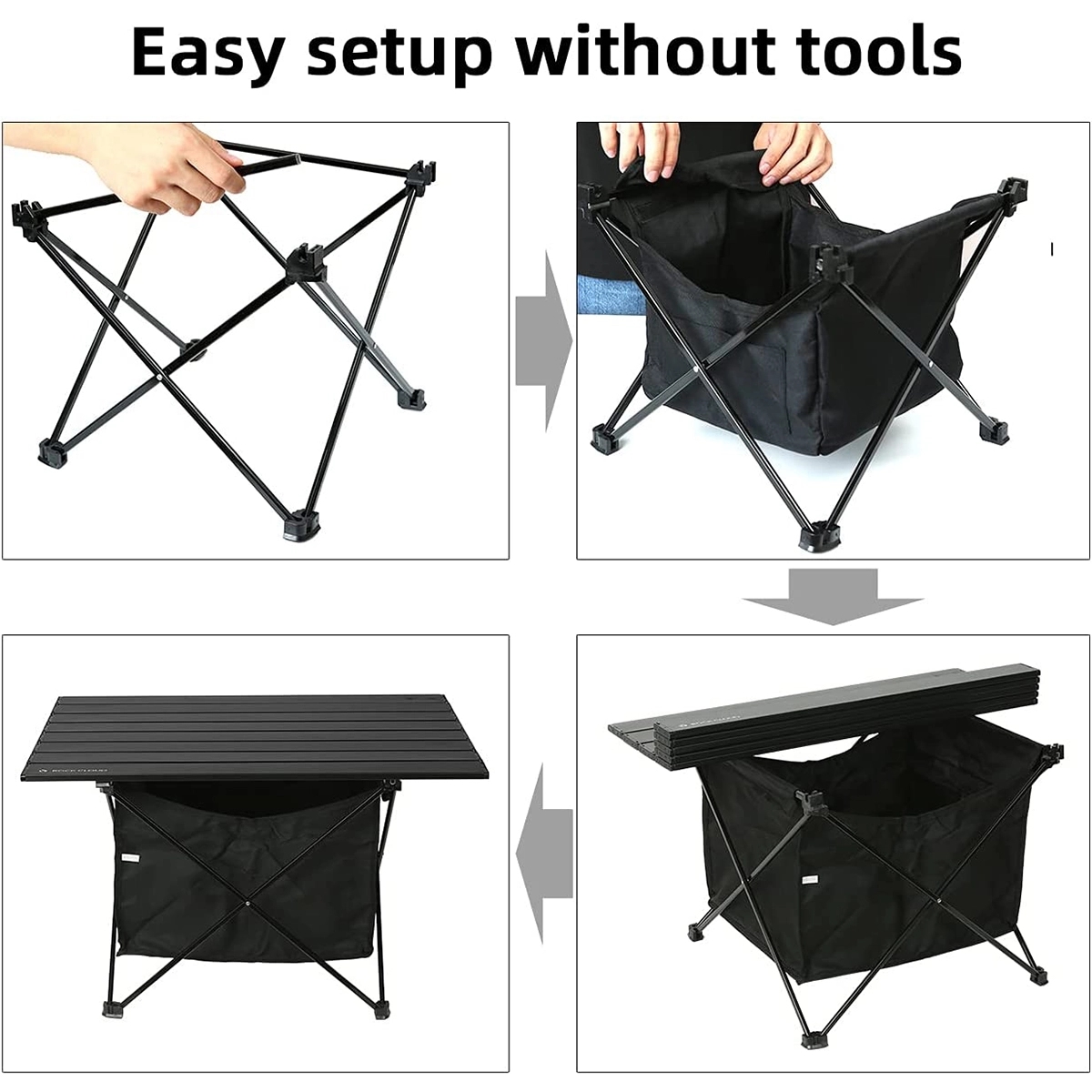 Ultralight Aluminum Camp Table with Storage Bag 4