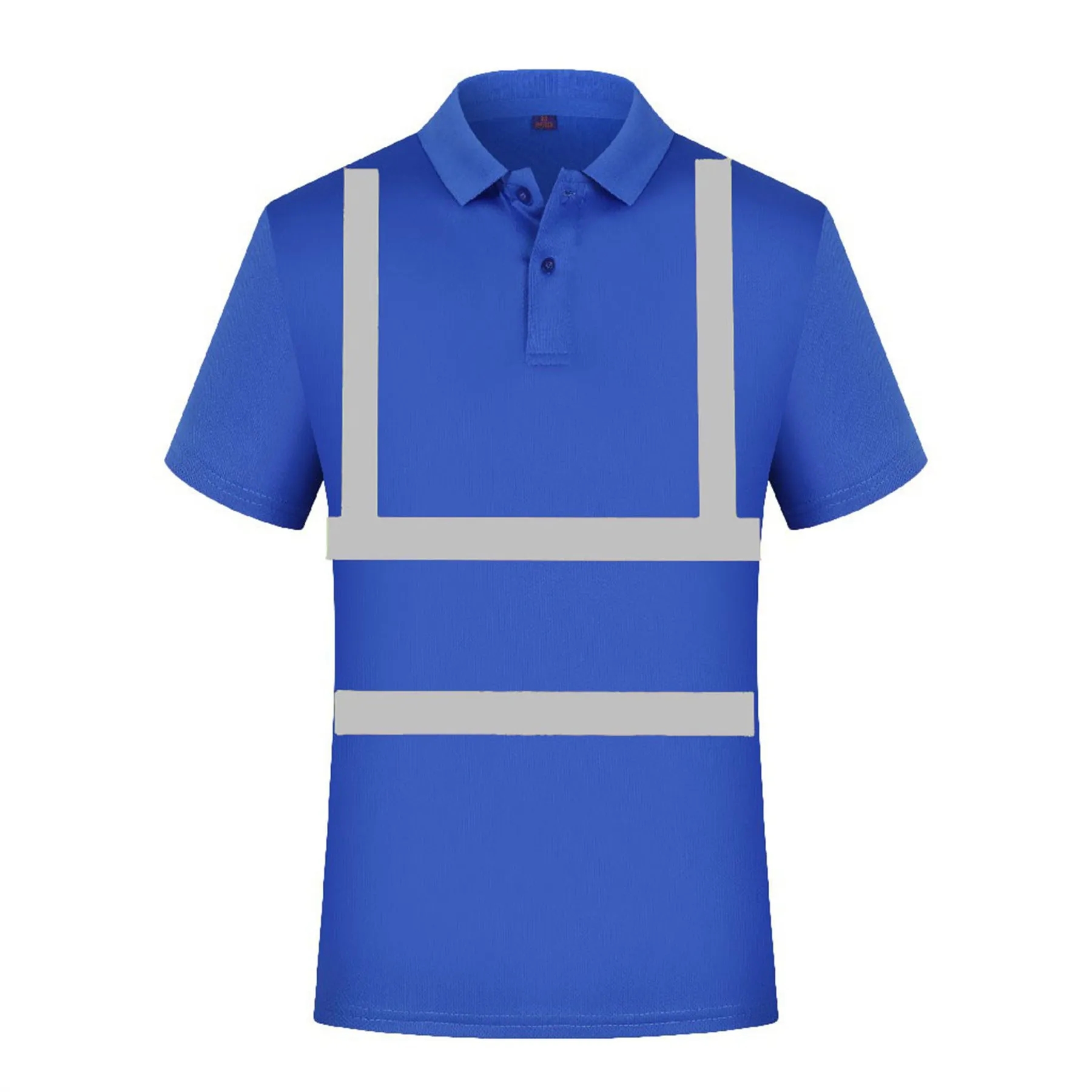 High Visibility Reflective Construction Safety Polo T Shirt 14