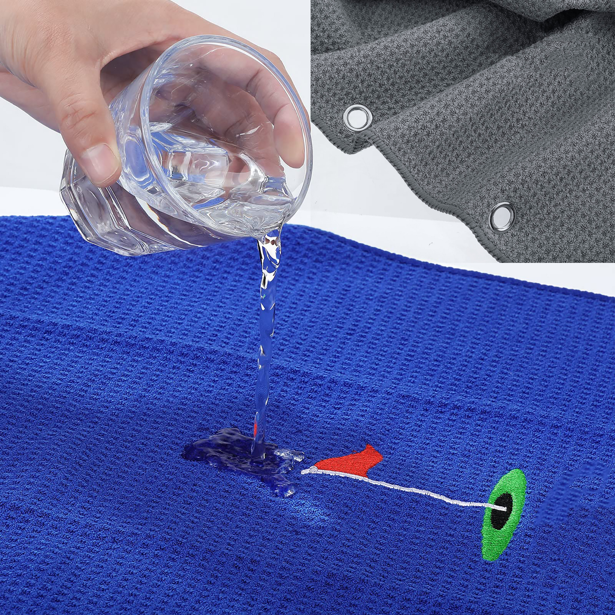 Premium Microfiber Golf Towel with Durable Aluminum Clip 3