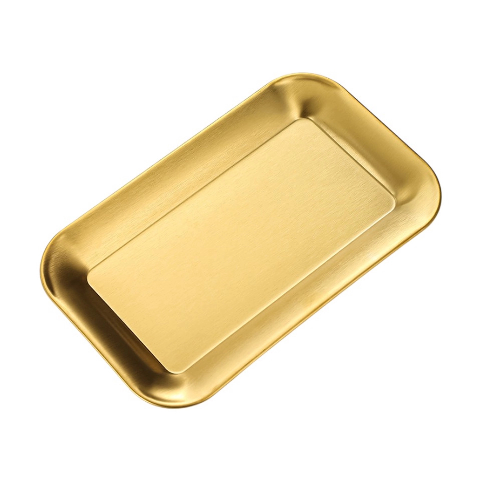 Gold Stainless Steel Square Plate 5