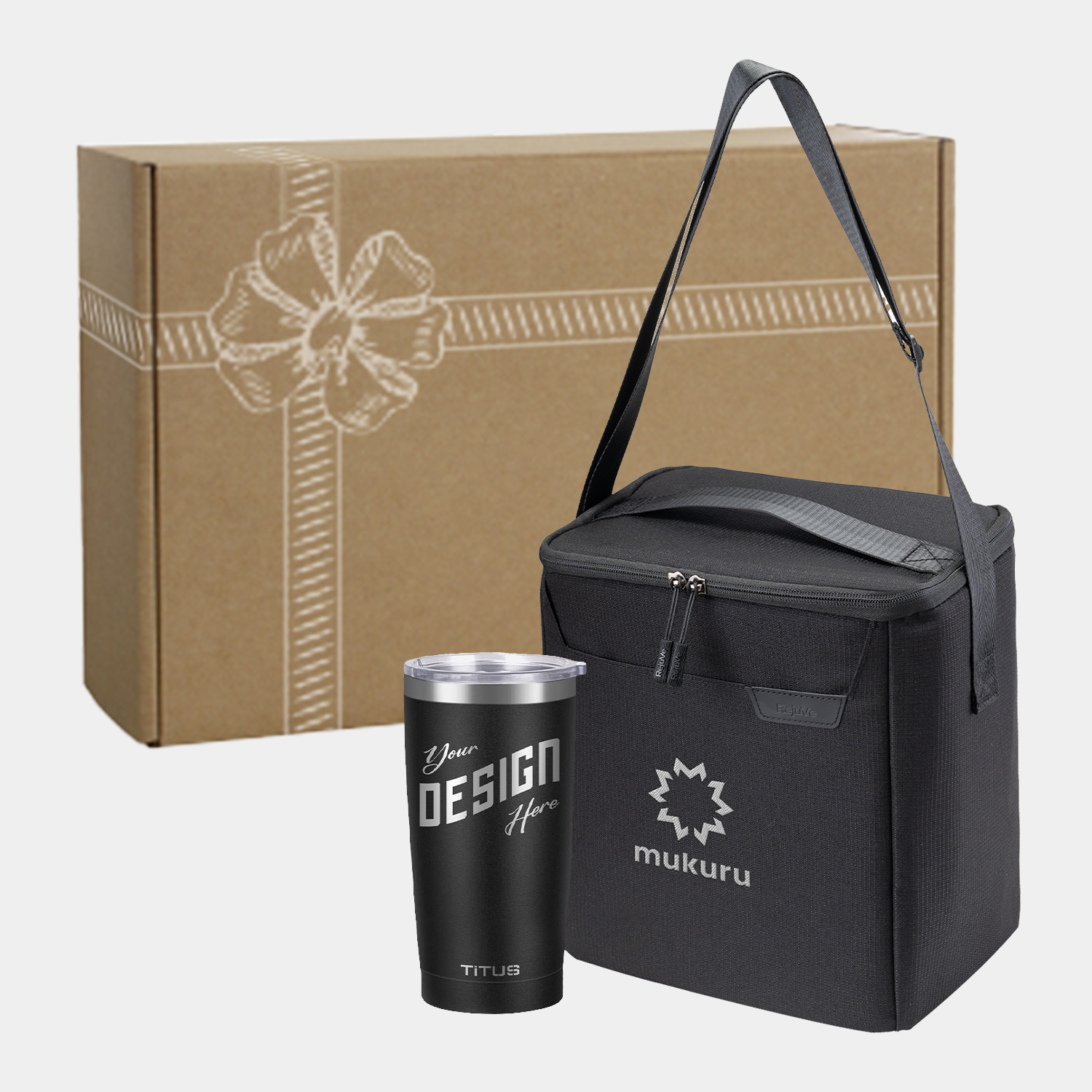 RejuVe® 12-Can Cooler Bag & TiTUS® Insulated Tumbler Gift Set 1
